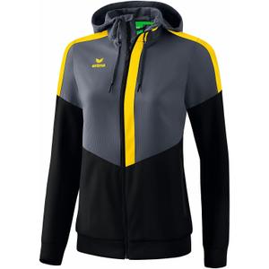 1032016-veste-a-capuche-femme-erima-tracktop-squad-gris-fonce-noir-jaune