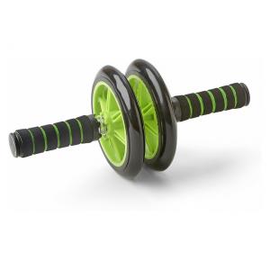 roue-abdominale-ab-wheel-avec-frein-vert-noir-tu