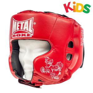 mb117er-casque-boxe-entrainement-pu-enfant-metal-boxe-rouge-junior