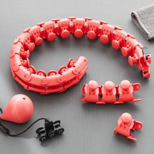 v0103318-anneau-de-fitness-intelligent-reglable-avec-poids-innovagoods-fittehoop-rouge-noir-tu